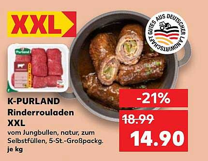 K-PURLAND Rinderrouladen XXL