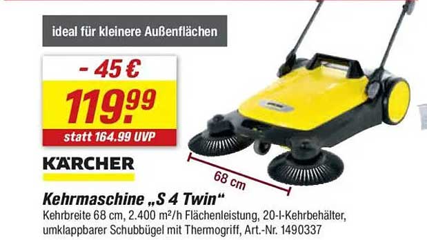 Kärcher Kehrmaschine „S 4 Twin“