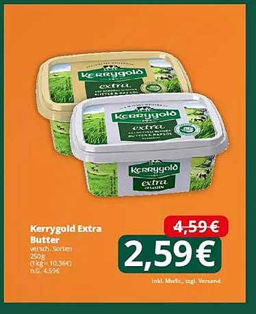 Kerrygold Extra Butter, verschiedene Sorten, 250g