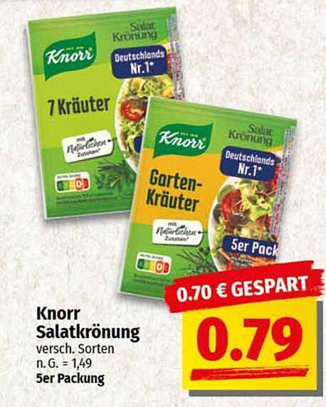 Knorr Salatkönung – Verschiedene Sorten im 5er Pack