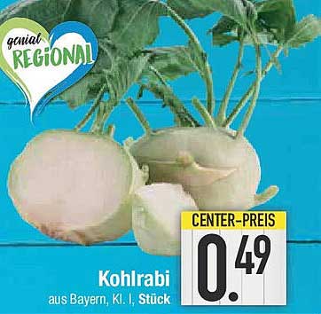 Kohlrabi aus Bayern, Kl. I, Stück