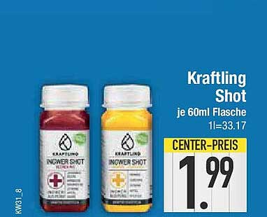 Kraftling Shot je 60ml Flasche