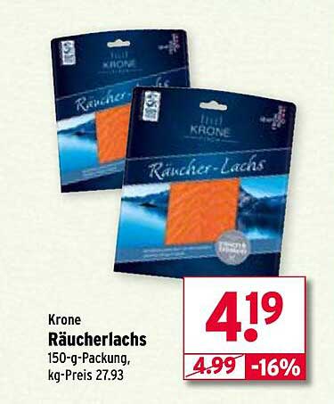 Krone RäucherLachs 150-g-Packung