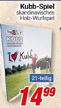 Kubb-Spiel - skandinavisches Holz-Wurfspiel