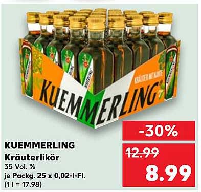KUEMMERLING Kräuterlikör 35 Vol. %