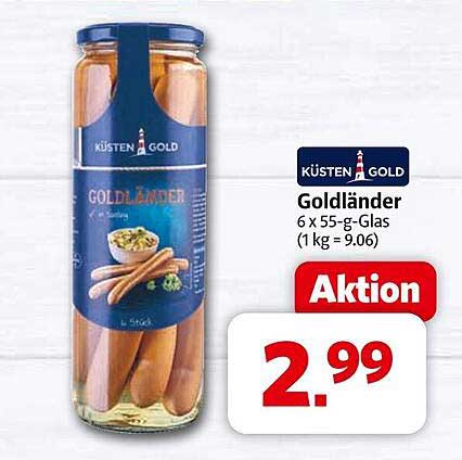 Küsten Gold Goldländer 6 x 55 g-Glas