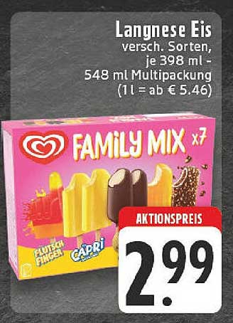 Langnese Eis Family Mix - 548 ml Multipackung