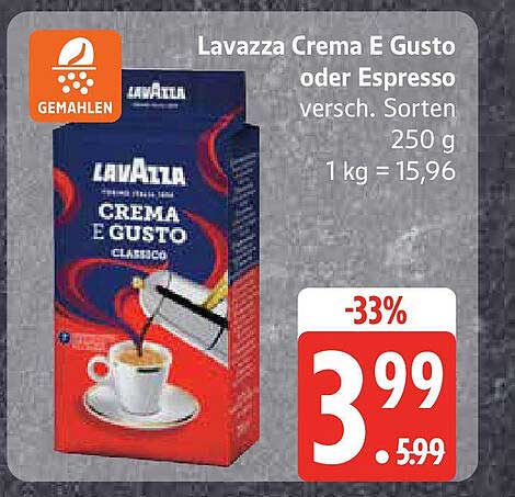 Lavazza Crema E Gusto oder Espresso - 250 g