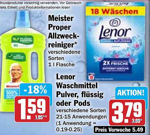 Lenor Waschmittel Pulver, flüssig oder Pods - verschiedene Sorten
