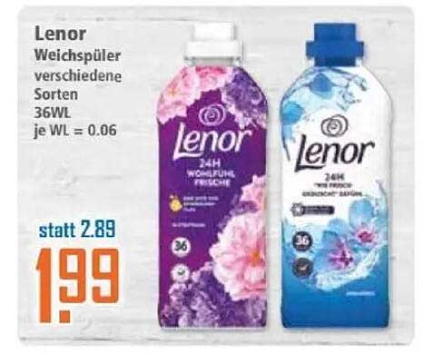 Lenor Weichspüler verschiedene Sorten 36WL
