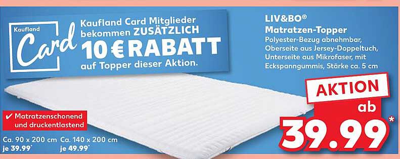 LIV&BO® Matratzen-Topper - ab 39,99 €