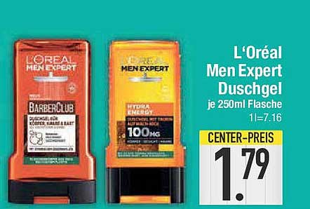 L'Oréal Men Expert Duschgel je 250ml Flasche