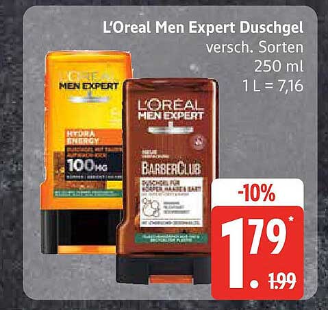 L’Oréal Men Expert Duschgel – Verschiedene Sorten 250 ml