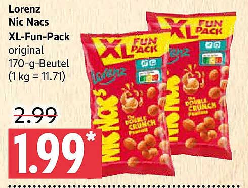 Lorenz Nic Nacs XL-Fun-Pack original 170-g-Beutel