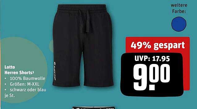 Lotto Herren Shorts – 49% gespart!