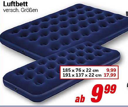 Luftbett - verschiedene Größen ab 9,99 €
