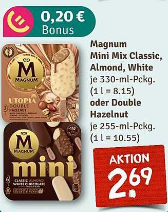Magnum Mini Mix Classic, Almond, White – Genuss in jeder Ecke!
