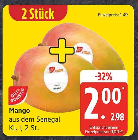 Mango aus dem Senegal, 2 Stück