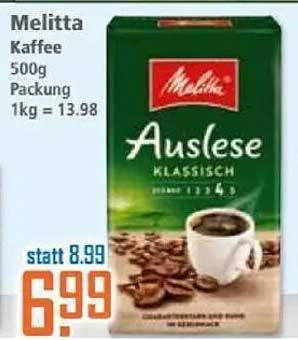 Melitta Auslese Klassisch Kaffee 500g