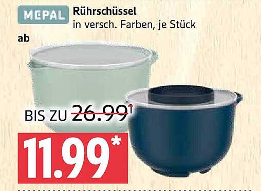 Mepal Rührschüsseln in verschiedenen Farben, je Stück