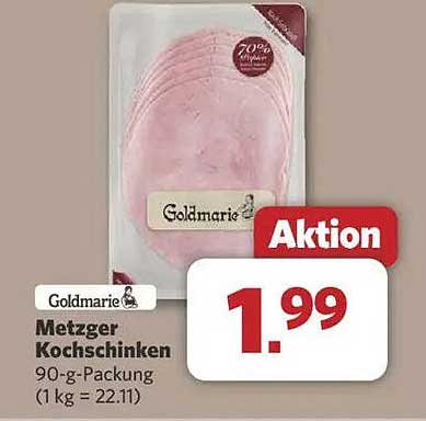 Metzger Kochschinken 90-g-Packung von Goldmarie