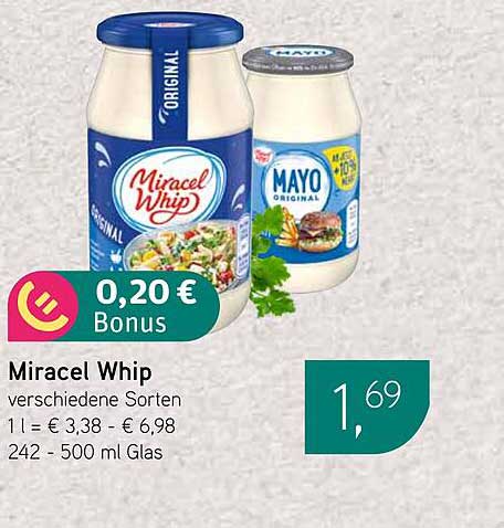 Miracel Whip - verschiedene Sorten 242 - 500 ml Glas