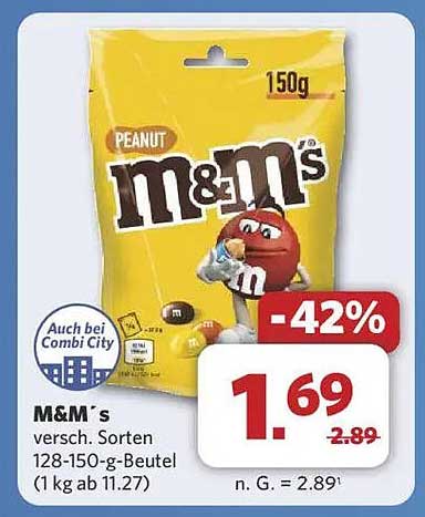 M&M's Peanut 150g - Leckere Spezialität zum Vorteilspreis
