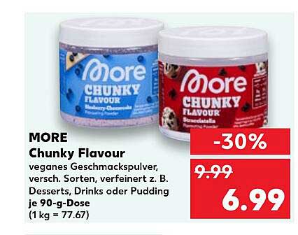 MORE Chunky Flavour veganes Geschmackspulver