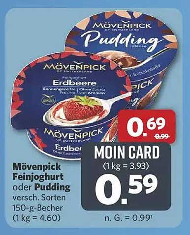 Mövenpick Feinjoghurt oder Pudding verschiedene Sorten - Erdbeere