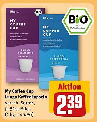 My Coffee Cup Lungo Kaffeekapseln