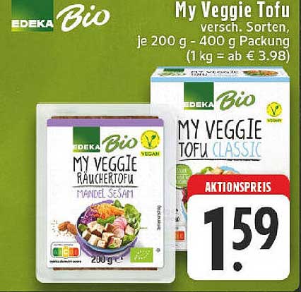 My Veggie Tofu - Verschiedene Sorten, je 200 g - 400 g Packung