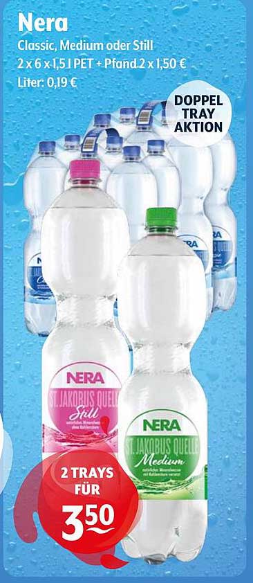 Nera Classic, Medium oder Still - 2 x 6 x 1,5 l PET