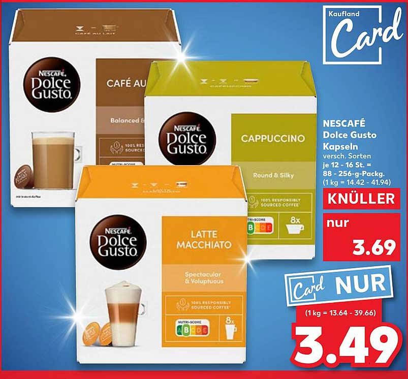 NESCAFÉ Dolce Gusto Kapseln - Verschiedene Sorten
