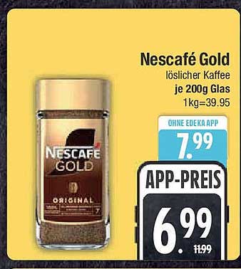 Nescafé Gold löslicher Kaffee 200g