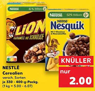 NESTLÉ CEREALIEN - Lion und Nesquik