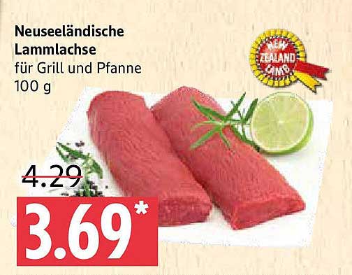 Neuseeländische Lammlachse für Grill und Pfanne 100 g