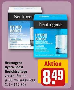 Neutrogena Hydro Boost Gesichtspflege, verschiedene Sorten, je 50-ml-Tiegel-Pckg.