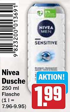Nivea Dusche 250 ml Flasche - Sensitiv