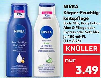 NIVEA Körper-Feuchtigkeitspflege - Body Milk, Body Lotion oder Aloe & Pflege