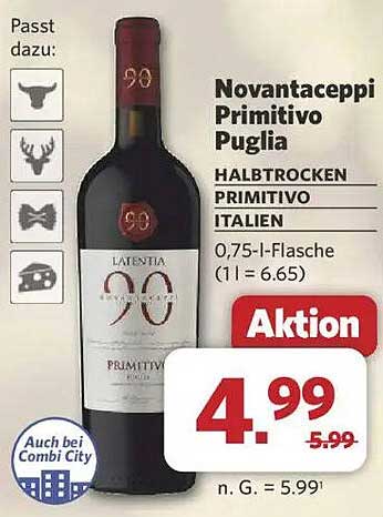 Novantaceppi Primitivo Puglia Halbtrocken