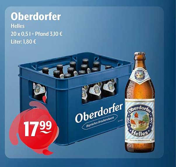 Oberdorfer Helles - 20 x 0,5 l + Pfand 3,10 €