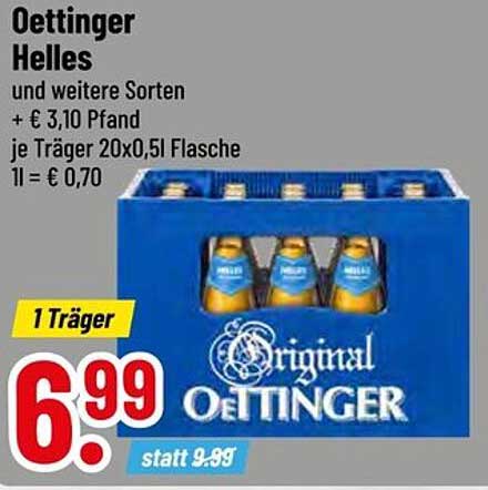 Oettinger Helles – die erfrischende Wahl für jede Gelegenheit