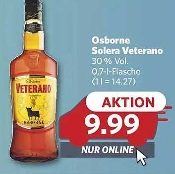 Osborne Solera Veterano 30% Vol, 0,7-l-Flasche