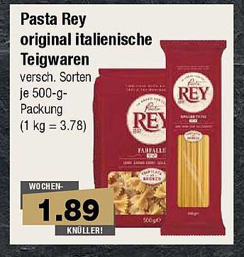 Pasta Rey original italienische Teigwaren