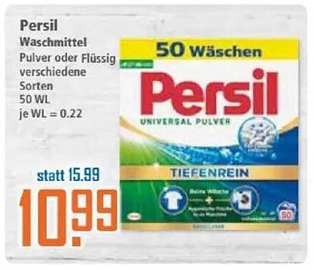 Persil Waschmittel - Pulver oder Flüssig, 50 WL, verschiedene Sorten
