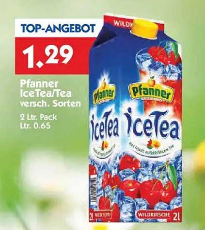 Pfanner IceTea Wildkirsche 2 L – Das erfrischende Top-Angebot zum tollen Preis