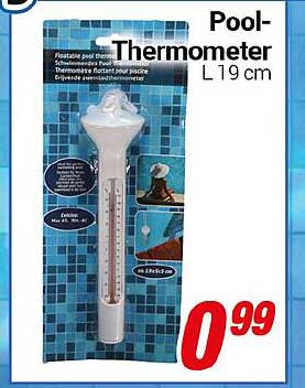 Pool-Thermometer L 19 cm