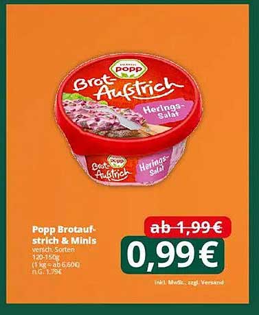 Popp Brotaufstrich & Minis – Herings-Salat