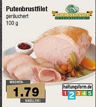 Putenbrustfilet geräuchert 100 g
