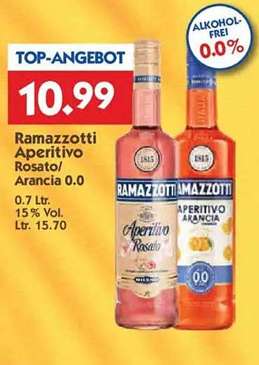Ramazzotti Aperitivo Rosato/Arancia 0.0